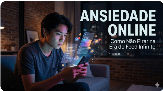 📱 Ansiedade Online: Como Não Pirar na Era do Feed Infinito